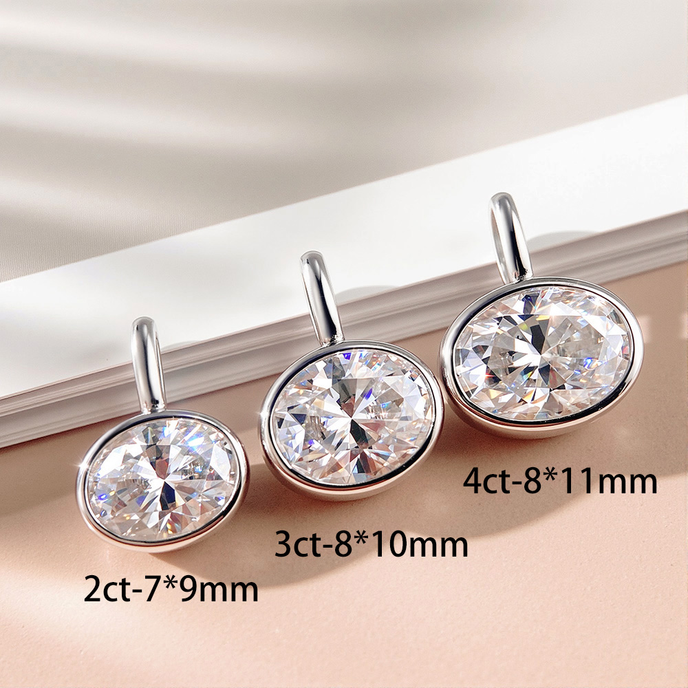 OEVAS 2～4カラット イーストウエスト オーバルカット - Bezels Set Pendant のレビューと価格
